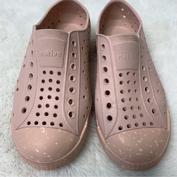 Native Shoes Other - Native Jefferson Girl's Chameleon Pink Bloom Slip-On Shoes Size 12